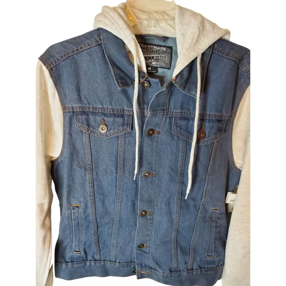 Brooklyn Cloth Denim Hoodie Jacket, NWT, Medium